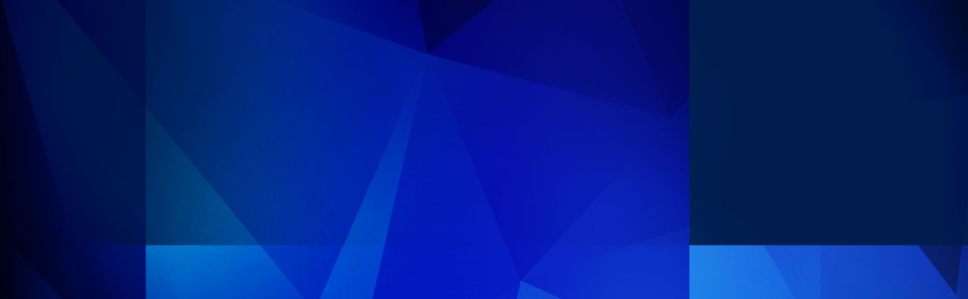 Abstract triangles in blue