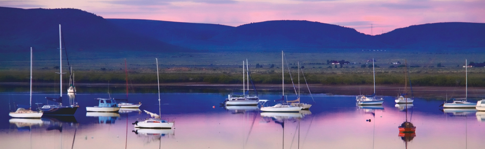 Boats on water - view from the JBI Evidence Implementation Workshop in Port Augusta
