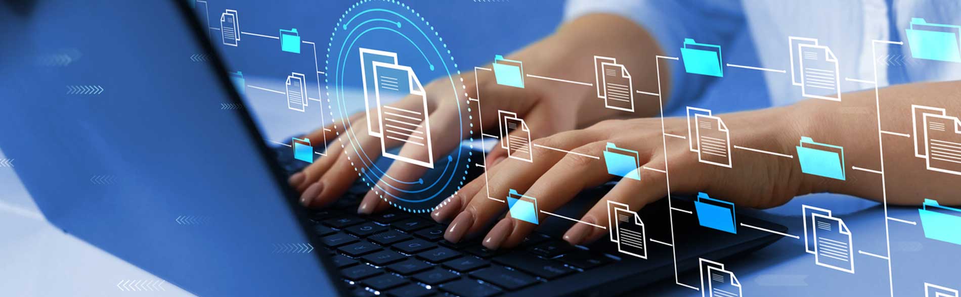 Hands on a keyboard, working on translating the JBI EBP Database into Dutch and French