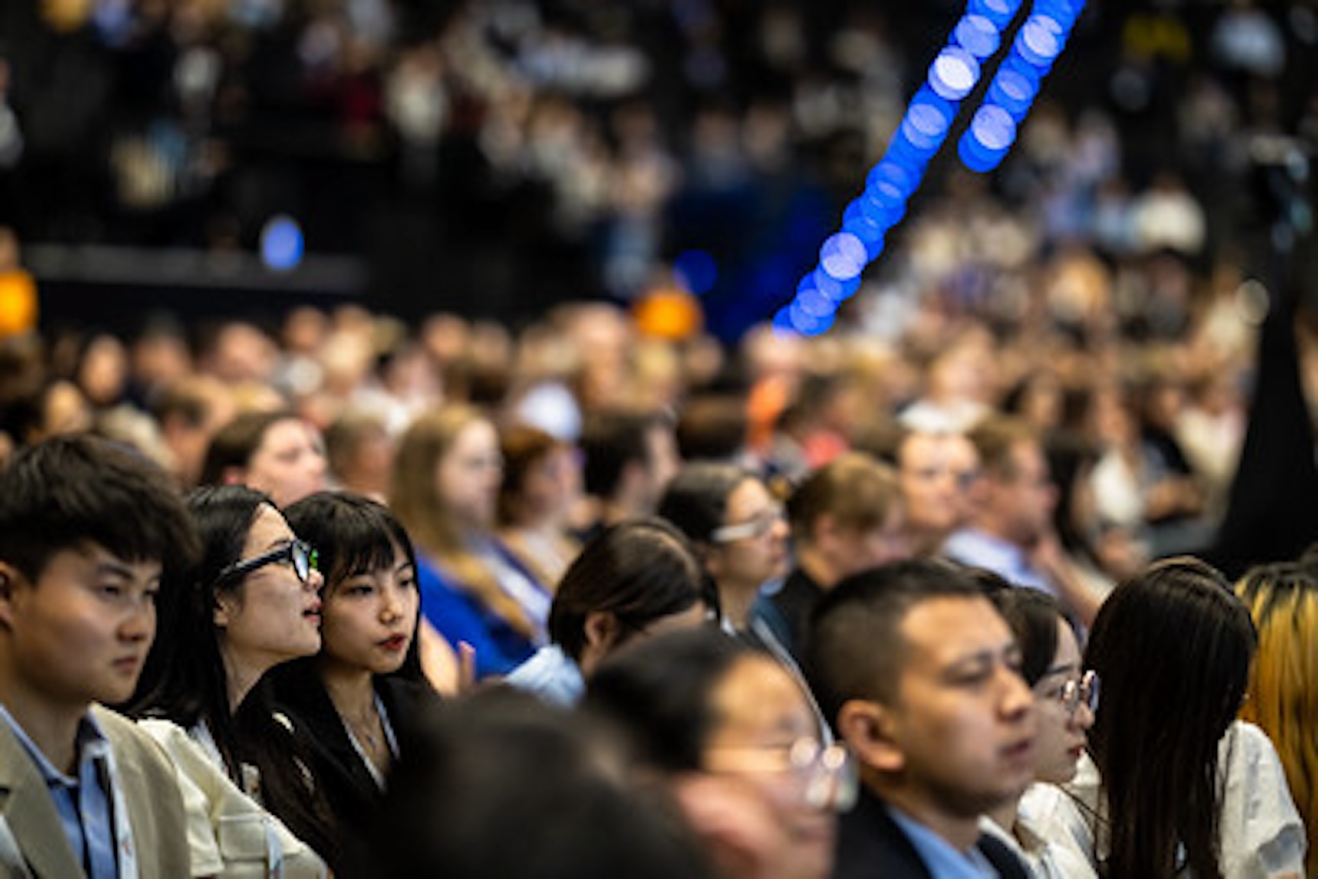 Crowd shot (candid) of delegates seated at Global Evidence Summit