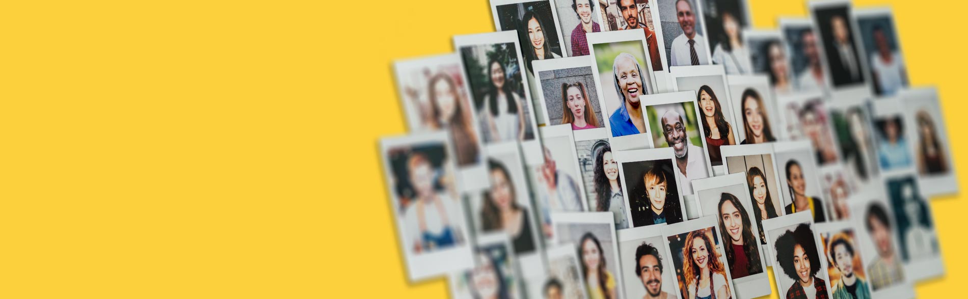 Montage of pictures of people on a yellow background - Celebrating World Health Day and the impact of evidence