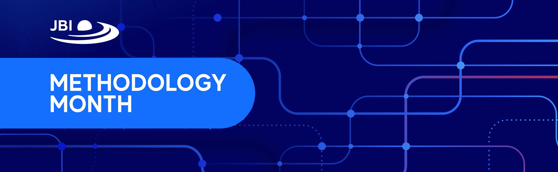 Methodology Month banner with JBI logo