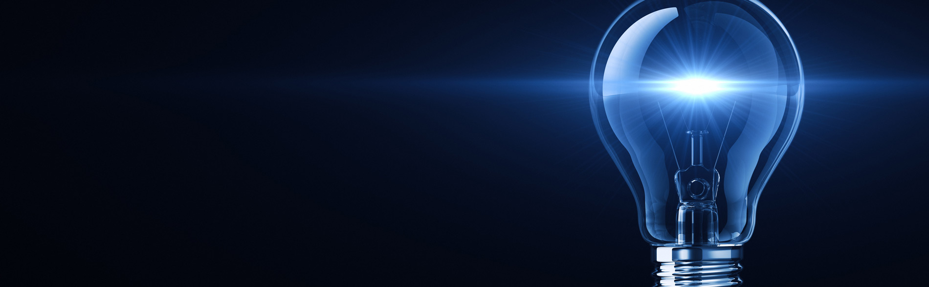 A light globe on a blue background representing Implementation Science as a promising way forward