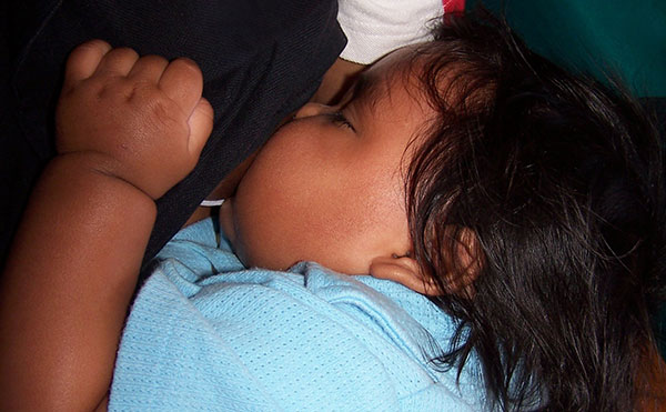 Indigenous child breastfeeding