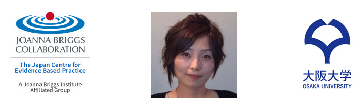 Banner: Japan Centre for EBP logo, portrait of Assoc Prof Yamakawa, Osaka University logo
