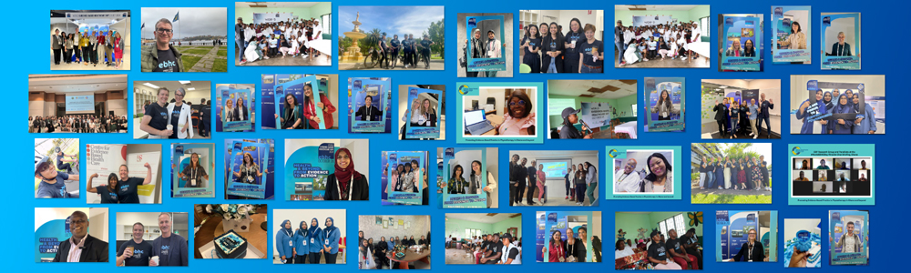 Snapshot of people around the world celebrating World EBHC Day 2024