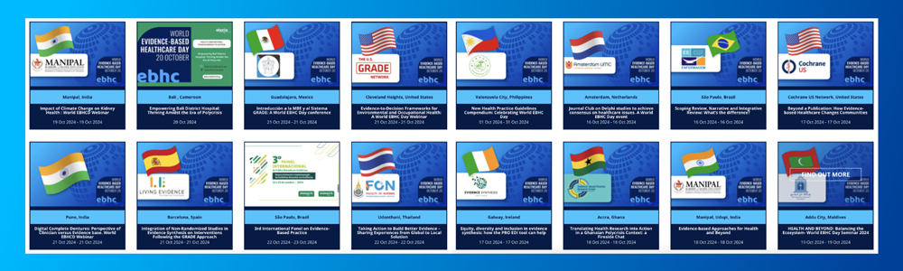 screen shots of event thumbnails for World EBHC Day 2024
