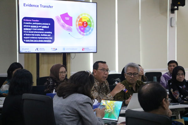 Interactive Discussion between members of JBI and Universitas Gadjah Mada, the University of Indonesia