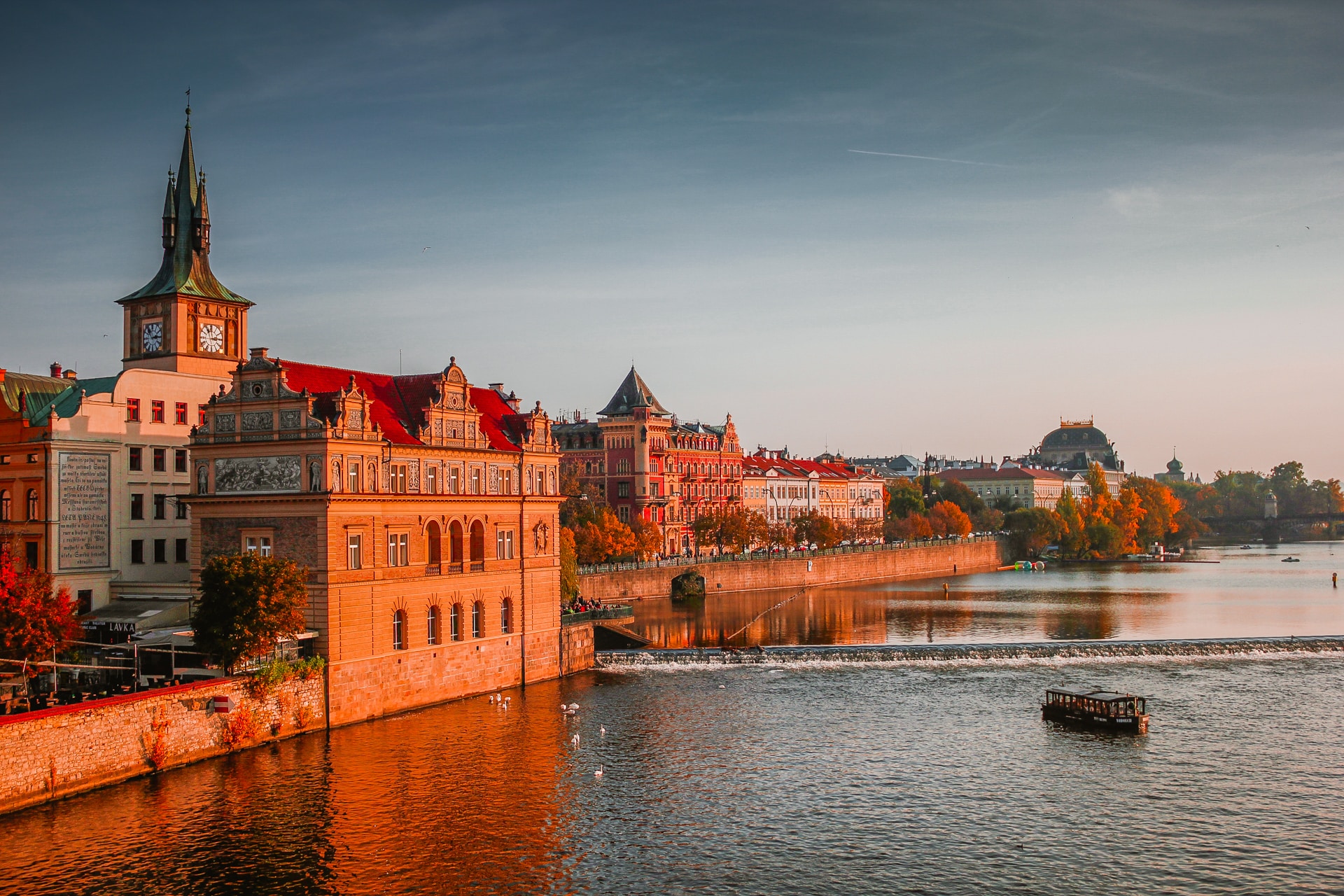 Prague viewed from river