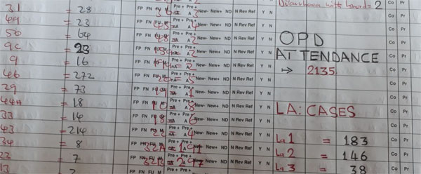 Ledger of health observations
