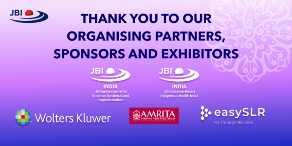 Thankyou to our organising partners, sponsors and exhibitors
