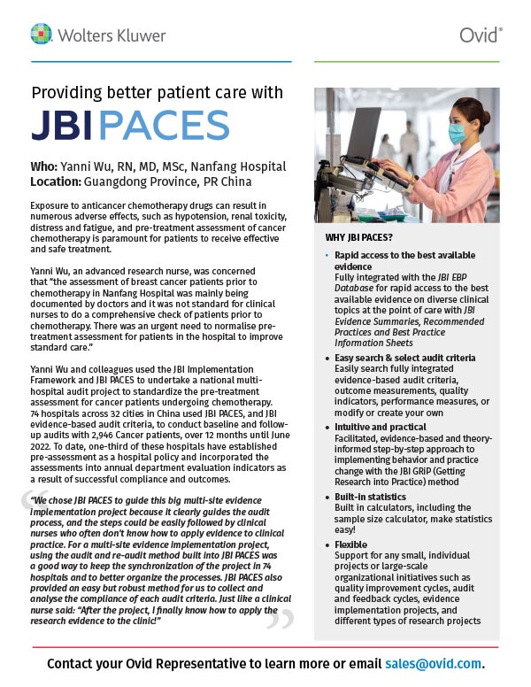 JBI PACES case study example