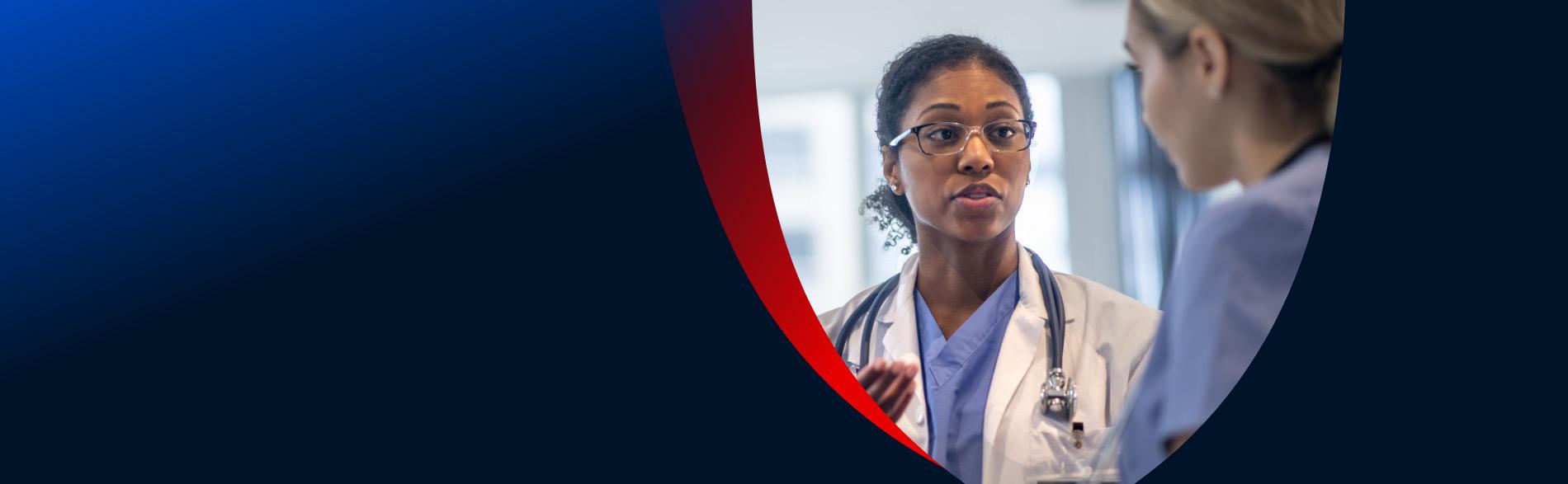 Evidence-Based Practice Global Survey with two clinicians in discussion