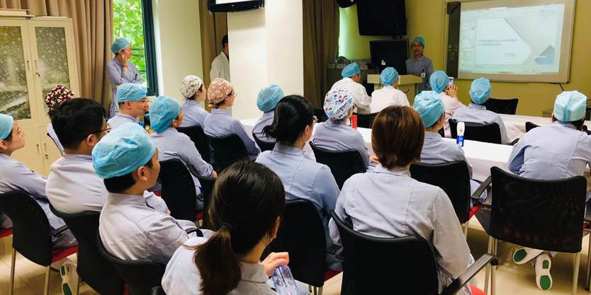 A staff lecture
